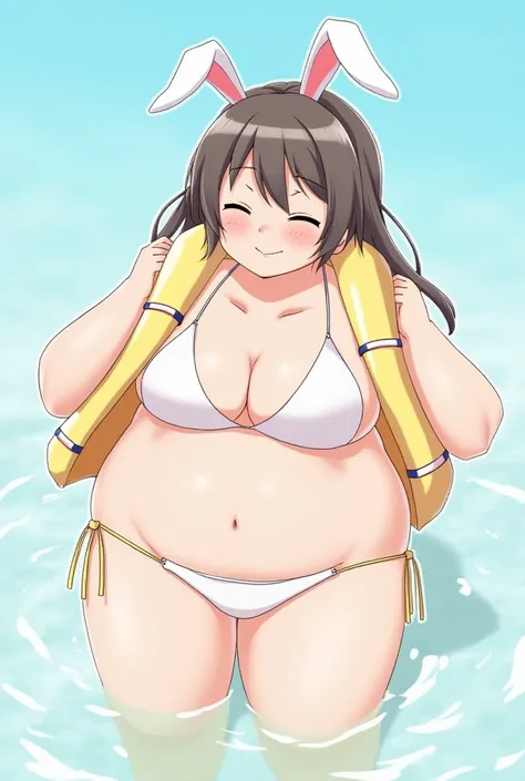  HD， Japanimation   　，Moe　 ，human， low angle
，woman，　 comics 　 2D　， rabbit ears， white bikini ，life jacket，rescue， estrus，Minimum，  chubby ，Mom，obesity， ssBBW，foot， bath，小さい bath，Come in together ，Invite， reach out ，