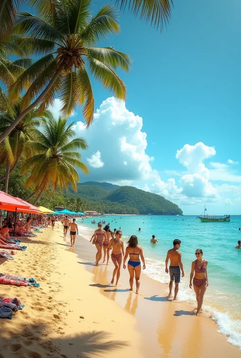 A photo on a beach in Brazil 