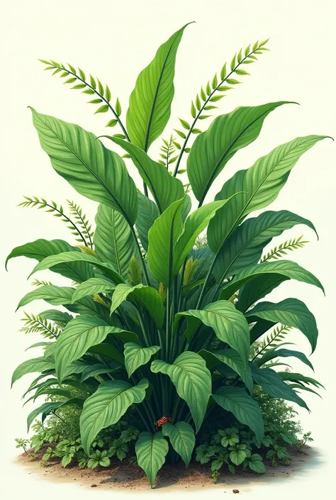 Picture of the plant to fill in the necessary elements 