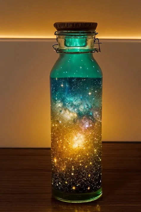 ​masterpiece、 top quality、（ A very delicate and beautiful starry sky landscape trapped inside a bottle）、 World Masterpiece Theater、High resolution equirectangular projection、 top quality、Awareness-raising、 impasto 、canvas、 oil、 realism、 is present,The lid ...