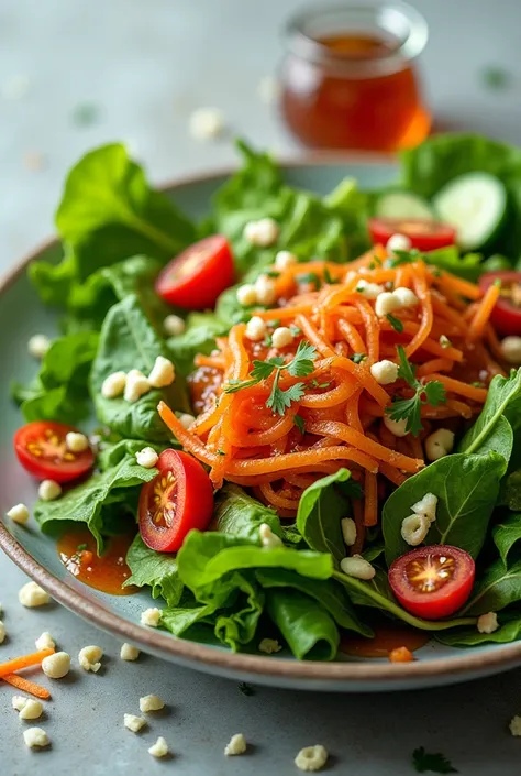 pepper jelly, In the green salad 