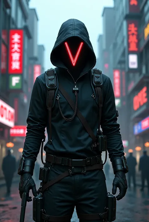 A hacker wearing the V-mask for revenge in the universe