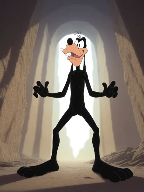 goofy-goof, solo, 1boy, male focus, full body, furry male, naked, nude, (Male:1.6),standing, legs apart,from below, looking away,
BREAK,
day, light environment, backlighting, glowing, full body, expressive face, blurry outside, forrest,scenery, intricately...