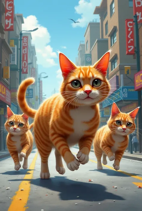 Jogging cats