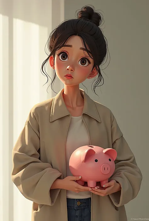   Expectation :  Images of someone planning to spend the money on a luxury trip.
   - Reality :  Images of someone with a piggy bank , saying "I can't ,  I'm saving .