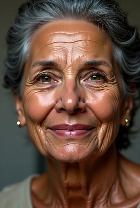 Image of a 50-year-old brown woman's face