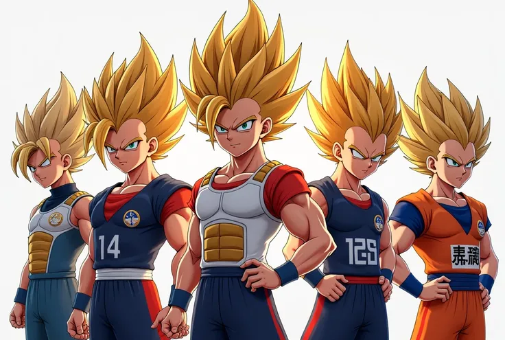 faite moi des avatar de personnage de l'univers de inazuma eleven victory road avec des coupe super sayan artificial trop stylé quality 4k max 8k HDR IA artificiel.d'anime.