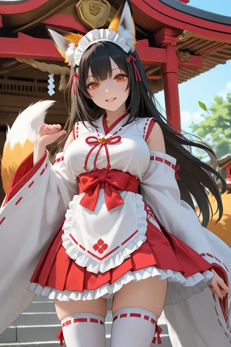 　Fox　Shrine maiden costume