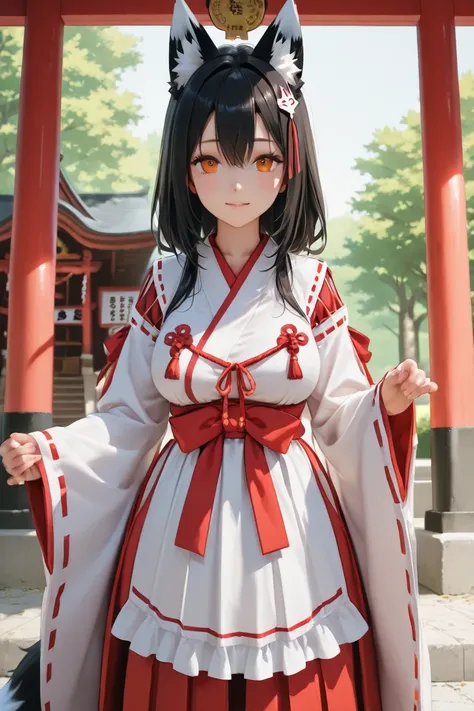 　Fox　Shrine maiden costume