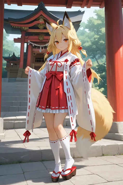 　Fox　Shrine maiden costume