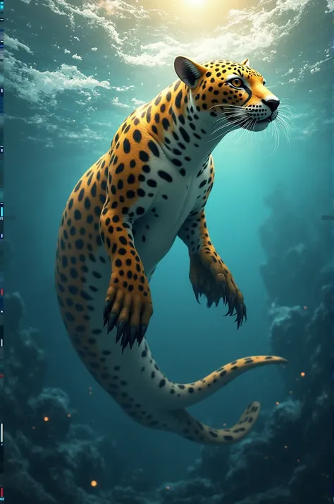 make an anthropomorphic leopard seal.