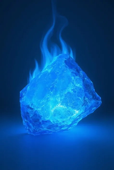 Boiling Essence Fragment Item, Plain Background, Detailed Blue Item