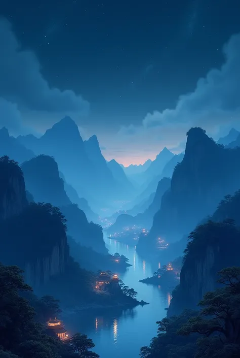 Beautiful night view in China