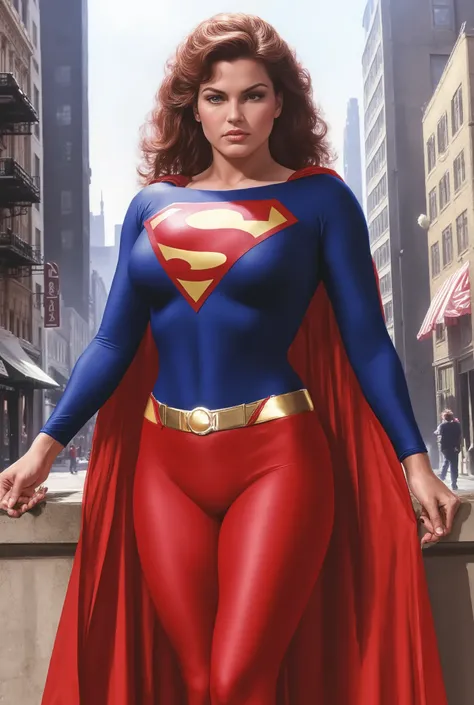 (masterpiece, best quality:1.2), 1girl, solo,
Erika Eleniak, AlexRossstyle, full body shot, dressed as Supergirl, dynamic sexy pose, Perfect hand, from a distance, flxPsMkp889, KristianAlfonso, from a distance