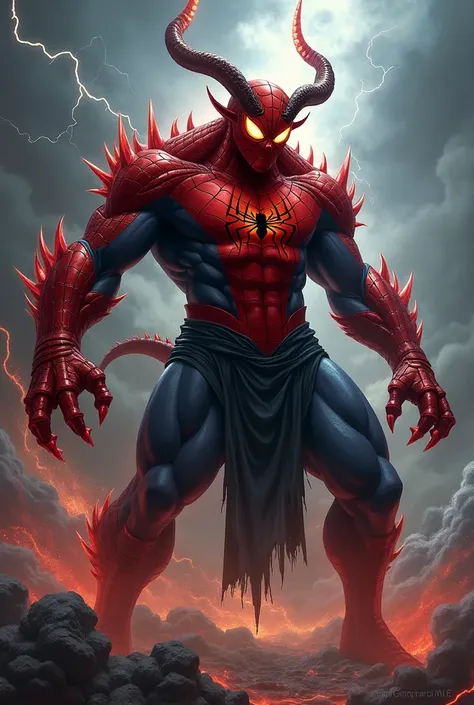 Spider-Man as an Oni.