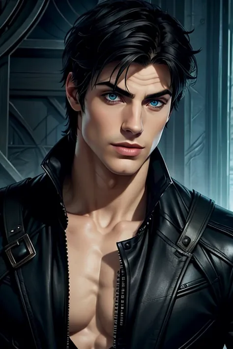 Alec Lightwood from Cassandra Clare's "The Shadowhunter Chronicles". Alec's facial features are a combo of Matthew Daddario + Kevin Zegers. Alec has ink-black hair and blue eyes and slender eyebrows and pale skin. Alec's skin is marked with black Shadowhun...