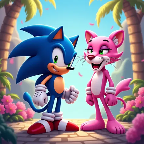 Sonic and Pink Panther