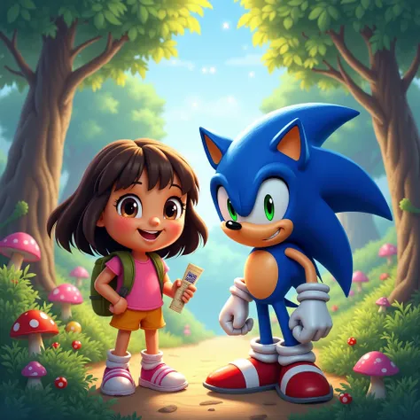 Sonic and Dora the Explorer