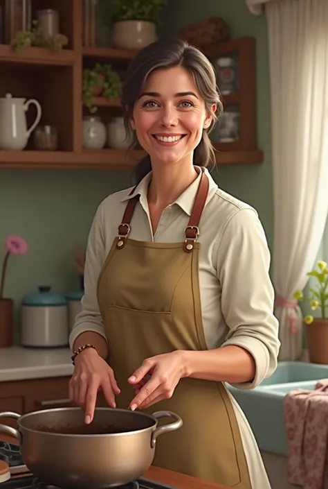 mom in apron 