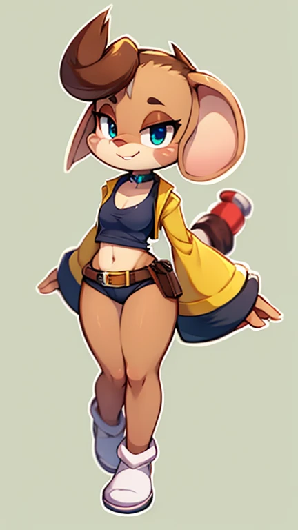 Female furry elephant tiny toons adventure style 