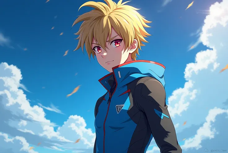 je veux des personnage artificial l'univers de l'anime inazuma eleven victory road au cheveux blond et bleu les yeux rouge en forme dragons stylé gilet de sport futurist artificiel avec des regard menaçant generé par IA artificiel#art #personnage #midjourn...