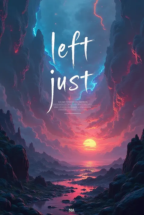  A cool background with a phrase "Left Just "