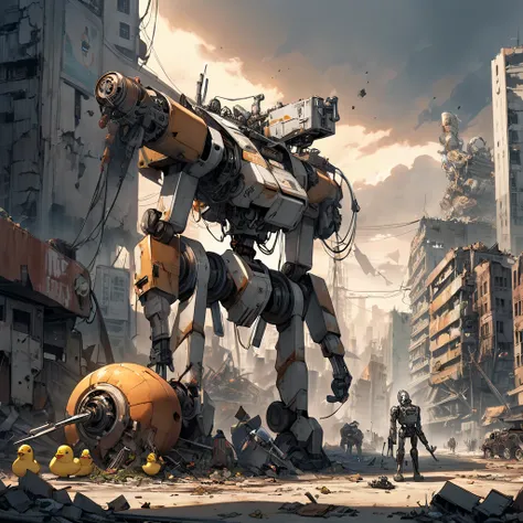  Best High Definition ,(( Old Machine Cyborg )),Nuclear War, Desolate City , Reed Lamp Eyes , Machine Gear Operation , Collecting Waste with Forceps,Pigduck Robot , Robot Leg Failure and Limp , Broken Future City .