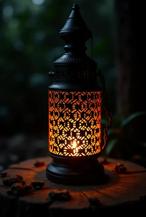 Pattern Tribal Blackwork Lantern