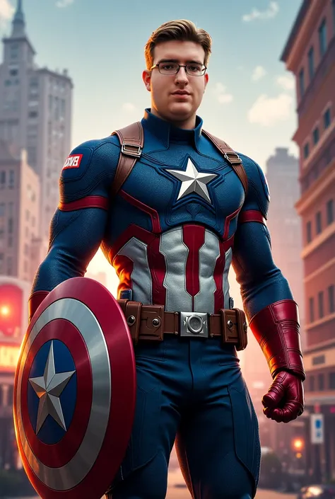 Make Captain America without glasses