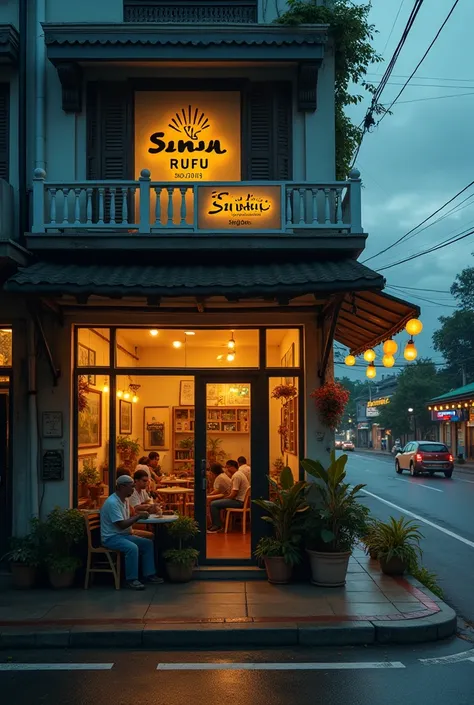 title: "Cafe on the Side of the Road"

In a corner of a small town, right on the edge of a busy road, stands a simple cafe called "Senja Rindu". This cafe is not just a place to enjoy a cup of coffee,  but rather a stopover for those seeking tranquility am...