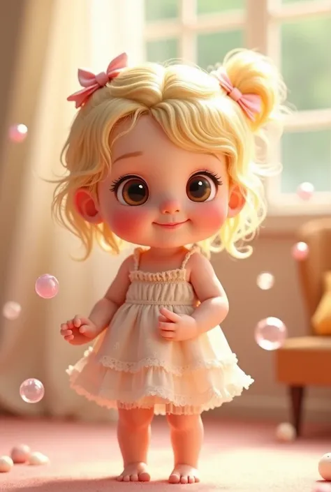 3d baby girl animation 