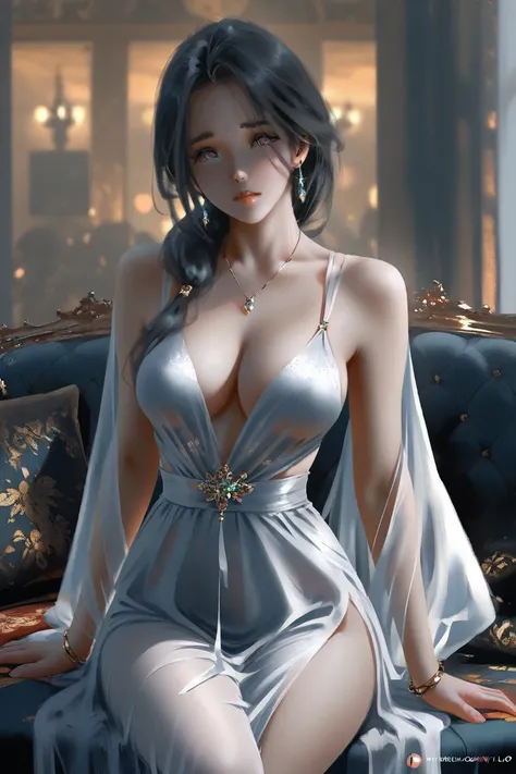 A mature busty goddess of love by WLOP