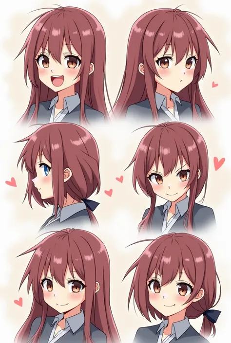 anime character with various facial expressions and expressions for a character, an anime drawing by Kanbun Master, featured on pixiv, digital art, high quality anime artstyle, ig studios anime style, anime moe artstyle, made with anime painter studio, 2 d...