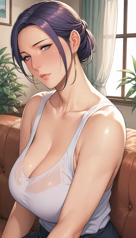   a girl from the side  , Vol up the sidetuous women, Older,  Big Breasts,  mature woman, Maternal,  Wide hips ,    score_9,  score_8_  up the side,  score_7_  up the side,  score_6_  up the side,   source_Anime,   beautiful face,  expressive eyes that bre...