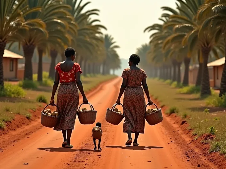 they picked up their baskets and began the long walk to Nkwo market. The road was lined with thick palm trees, and the red earth was still damp from the early morning dew. As they walked, Mama Nnenna and Nnenna talked about the things they would buy after ...