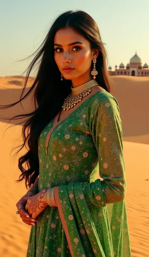 
### **1. Pakistan**
"Portrait of a stunning Pakistani woman as a quantum realm entity, her form shimmering with fractalized henna patterns in gold and emerald green, her body partially dissolving into swirling particles of light, wearing a modern shalwar ...