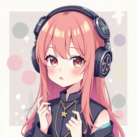 headphone girl illustration
