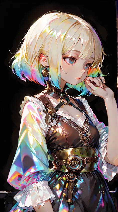 Masterpiece,最 high quality, great quality,very aesthetic,  is ridiculous, latest, impactful, Official Art,iridescent,  colorful,  fine detail,  very detailed,  realistic details from blow ,  high chroma,  high quality、 beautiful 、 glitter、 glitterエフェクト,  C...