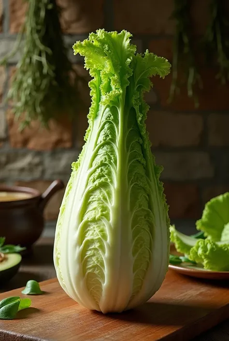 I want this lettuce to be shaped like a pork leg, Like an Iberian ham