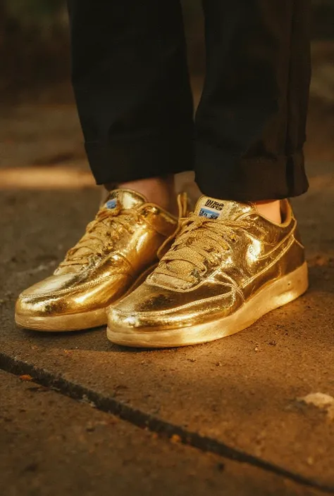 500,000 yen gold Nike shoes