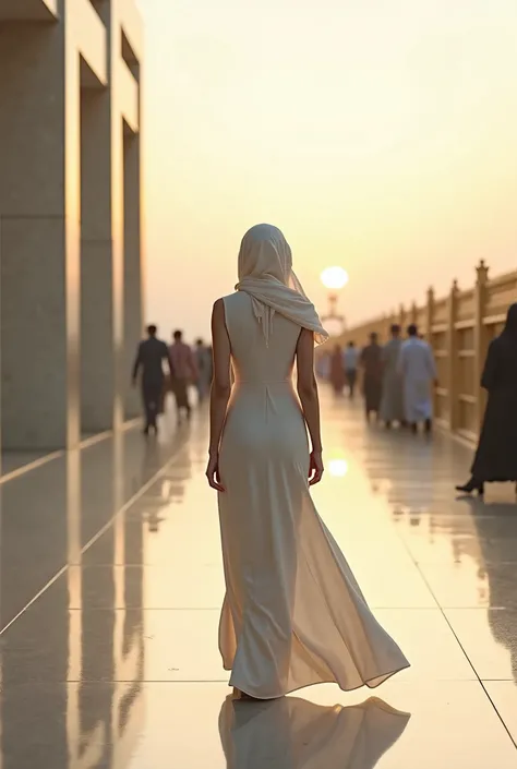 Islamic vedio a beautiful girl strolling beautiful places of Makkah and madina and after that strolling beautiful nature places