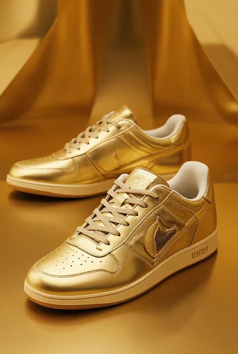 Sale of 500,000 yen gold-colored sneakers