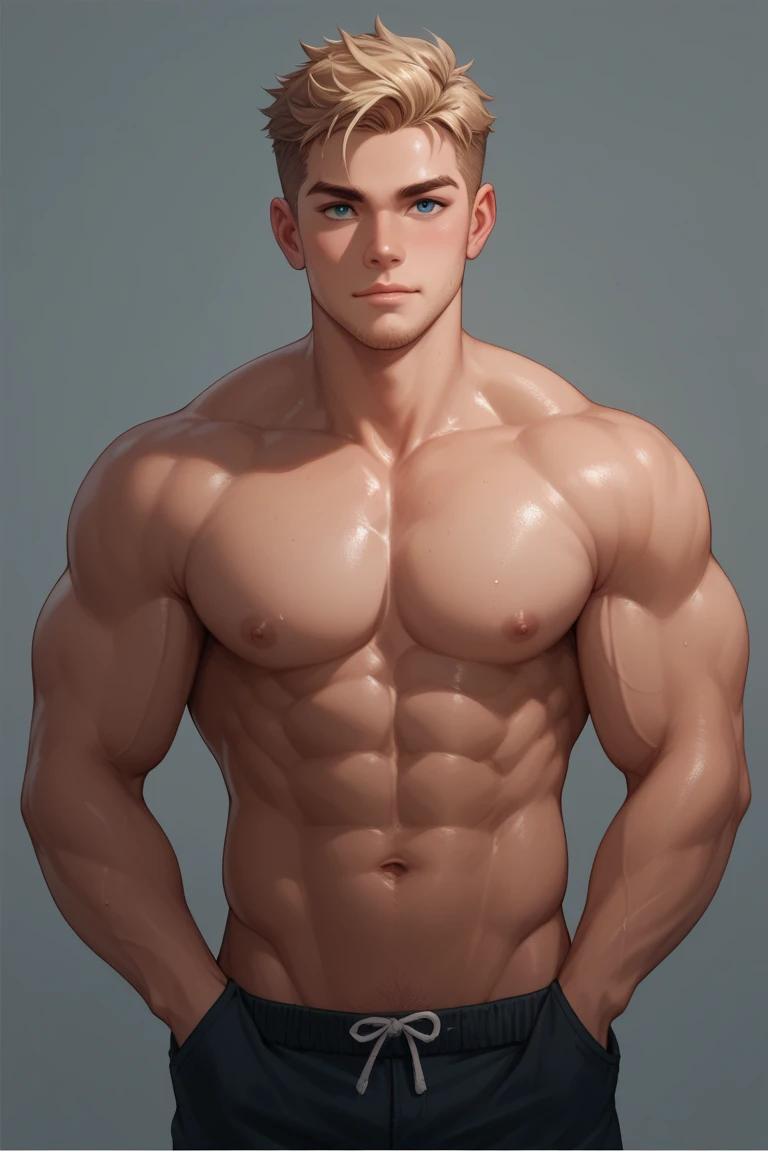  A young muscular guy  