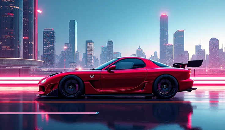 Create image Mazda RX7 right prompt view 