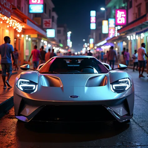  Ghana nightlife,parked 2006 silver ford GT 