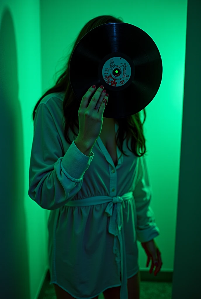 Ambiance : Inspiré des slashers & films cultes d’horreur, un shooting qui attire les fans de dark vibes.

📍 Lieu :
Salle avec néons verts/bleus pour un effet glauque.
👗 Look :
Tenue inspirée d’une final girl (robe blanche déchirée, chemise oversize tâchée)...