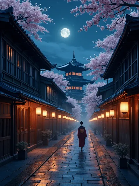 Japan　Kyoto　 History　night　Streetscape　beautiful