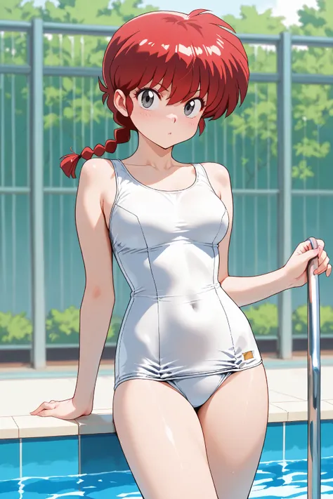 (masterpiece), (best quality), (8K), (good anatomy), (perfect anatomy), (nice hand), (perfect hand),Break 、, 

anime coloring, ranma-chan, ranma 1/2, very aesthetic, best quality, intricate,nsfw, 1 girl, red hair, grey eyes,  breasts, 1girl, cute, petite,
...