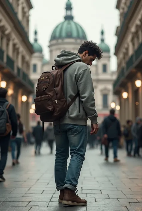 João, as usual, had his head down as he crossed the central square. Wearing his already worn gray hoodie and dark blue jeans, he carried his luxurious backpack on one shoulder.