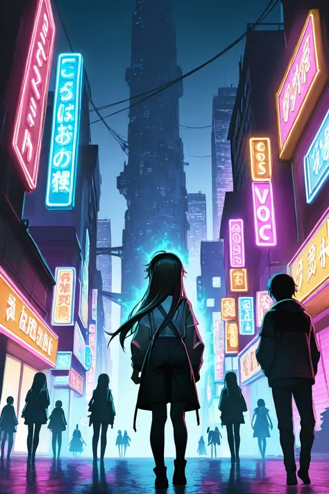 ((걸작)),((8K)),((최고품질)),((최고화질)),A dystopian and utopian cityscape split in the middle, merging into each other. The dystopian side is dark, with crumbling buildings, neon lights flickering, and a chaotic atmosphere. The utopian side is grand, with sleek, f...